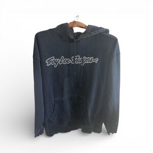 Troy Lee Designs Men's Black Pullover MTB Biker Grunge Pullover Hoodie Size XL